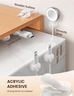Lamicall 6Pack Clear Rotatable Cord Organizer - Image 3