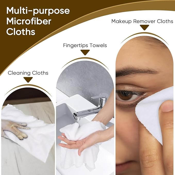 Orighty Washcloths 96 Pack, Ultra Soft Face Cloths 12 x 12 inch, Absorbent & - Image 6