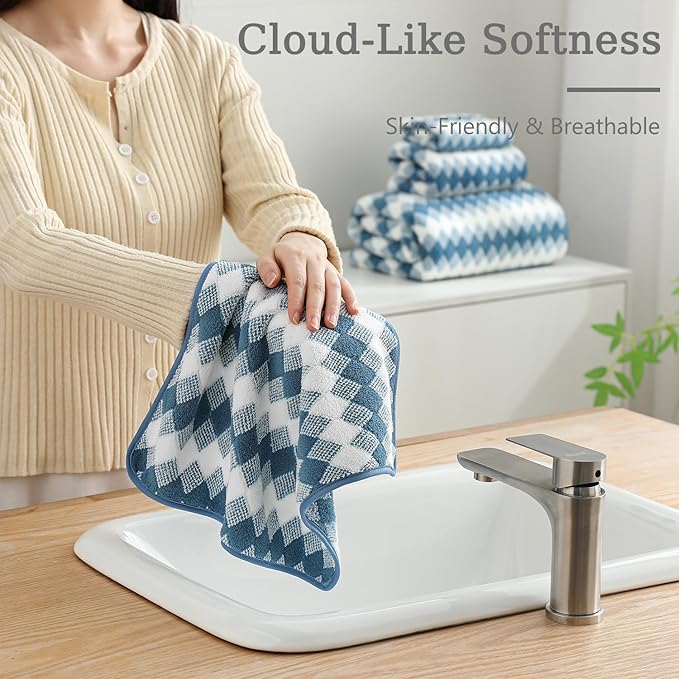 8 Piece Bathroom Towel Set |2 Oversized Bath Towels, 2 Hand Towels, 4 - Image 8