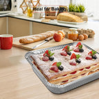 GrillChef Aluminum Foil Pans, Disposable 9x13 Baking Pans, 30 Pack Tin Foil - Image 8