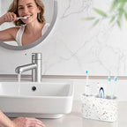 Luxspire Toothbrush Holder, 2 Slots Toothbrush and Toothpaste Holdersfor - Image 7