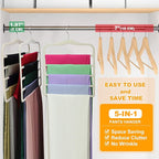 Closet Organizers and Storage, 5 Pack Velvet Pants-Hangers-Space-Saving - Image 6
