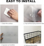 TIEYIPIN Black Metal Wire Storage Baskets - Image 7