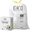 EKO 8 Gallon / 30.3 Liter, Extra-Strong Unscented Garbage Bags, Easy-Dispense by EKO