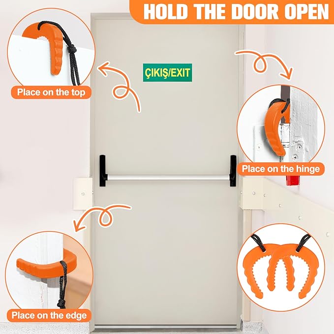8 Pcs First Responder Door Stops Tactical Police Door Stopper Jam - Image 5