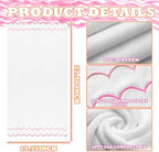 2 Pcs Scalloped Hand Towels 100% Cotton Fingertip Towels - Image 2