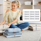 4PCS Bed Sheet Organizer Bands, Storage Labels and Sheet Keepers - Image 2