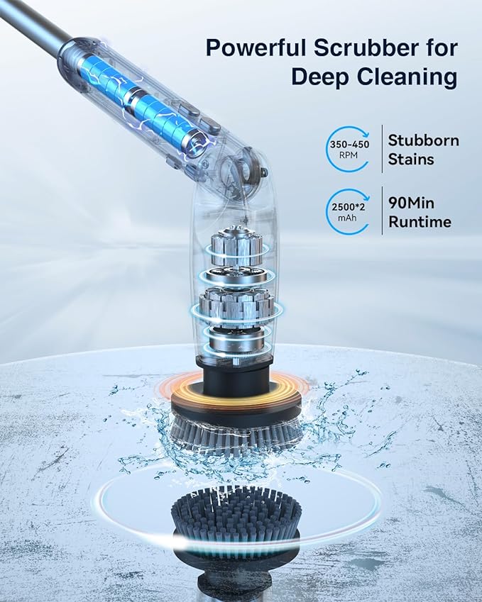 Leebein Electric Spin Scrubber, Shower Scrubber - Image 3