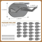 22 Pack Adhesive Hat Hooks for Wall, Super Strong Hat Rack for Baseball Caps - Image 4