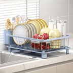 Blue Dish Drying Rack, Dish Rack, Space-Saving Dish Racks - Image 6