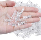 Aylifu Mini Clear Plastic Pegs, 200 Pieces Multi-Functional Mini Transparent - Image 3