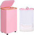 Laundry Basket with Wheels, 110L Clothes Hamper by iEGrow