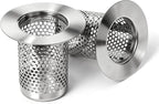 Bathroom Sink Drain Strainer, 304 Stainless Steel Hair Catcher by Unknown
