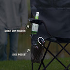 Coleman Portable Camping Chair with 4-Can Cooler, Cushioned Seat & Back with Side Pockets & Cup Holder, Carry Bag Included, Great for Camping, Tailgating, Firepits, Patio, & More - Image 8
