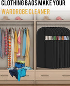 Garment Bags for Hanging Clothes Zipper Suit Bags for Travel - Image 4