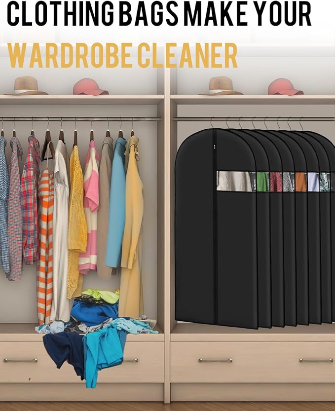 Garment Bags for Hanging Clothes Zipper Suit Bags for Travel - Image 4