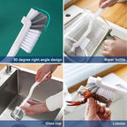 13Pcs Small Cleaning Brush Set, Hard Bristle Crevice Cleaning Brush, Long - Image 2