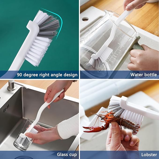 13Pcs Small Cleaning Brush Set, Hard Bristle Crevice Cleaning Brush, Long - Image 2