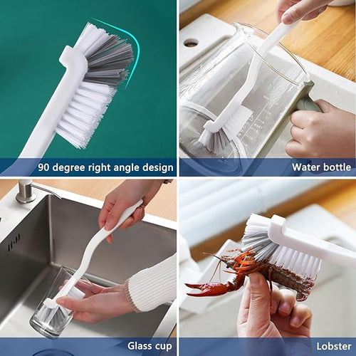 13Pcs Small Cleaning Brush Set, Hard Bristle Crevice Cleaning Brush, Long - Image 2