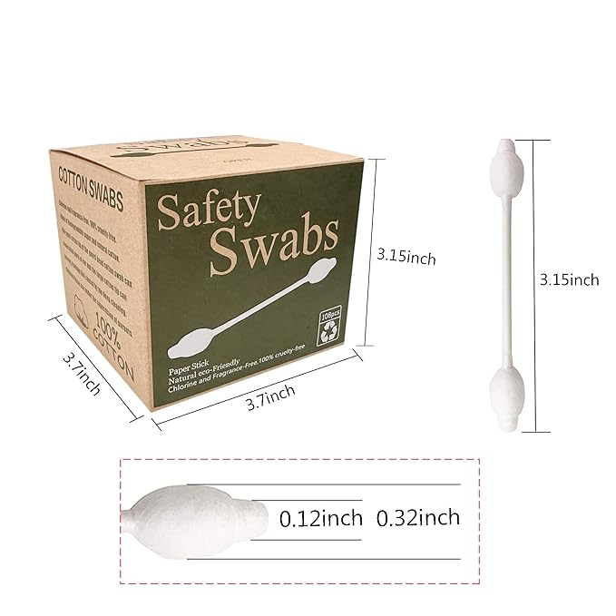 4 Packs Safety Cotton Swabs - Image 2