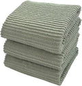 Serafina Home Sage Green Kitchen Dish Towels 100% Cotton Cloth Soft Cleaning by SerafinaHome