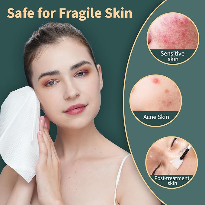 Ourmed Life Face Towels, Lint- free Face Wipes - Image 4