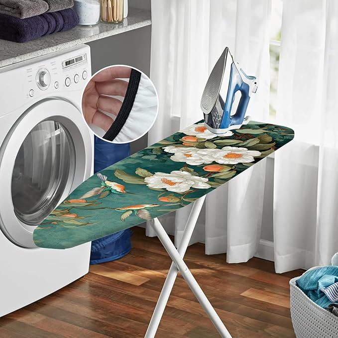 Nuxovilar Hummingbird & Peony Ironing Board Cover, 15 * 54inch, Fit Most - Image 6