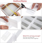 18Pcs Drawer Dividers, Adjustable Drawer Organizer - Image 3