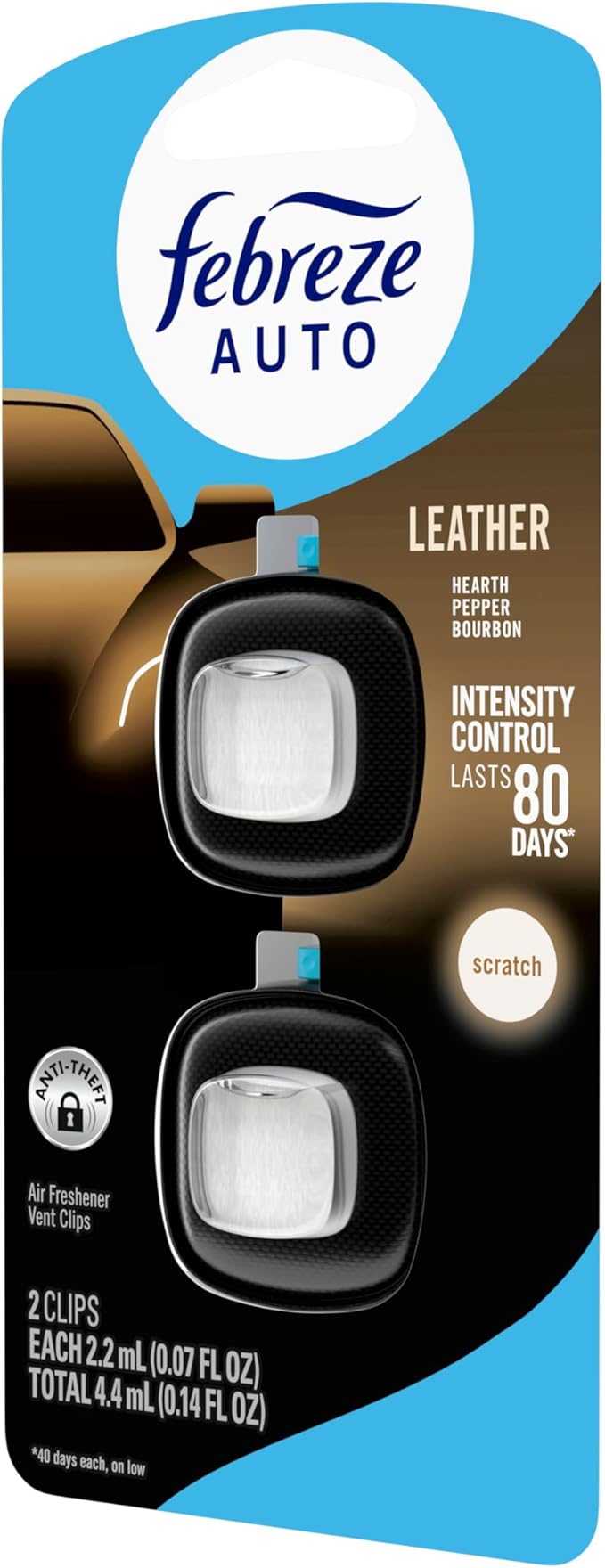 Febreze AUTO Air Freshener, Odor-Fighting Automotive Vent Clip, Scented Car - Image 12