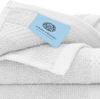 White Classic Luxury Cotton Washcloths 13x13 Inch - Image 5