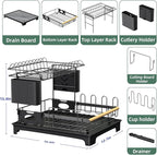 2 Tier Dish Drying Rack, Drying Rack - Image 3