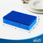 HOMEXCEL Sponges Kitchen 12pcs, Non-Scratch Scrub Dish Sponge Safe on Non-Stick - Image 2
