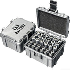Battery Storage Case for 12 AA and 18 AAA Battery, 3D Printing PETG Waterproof by SWHC