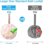 AmazerBath Loofah Sponge 75g/Piece, Exfoliating Bath Sponge Body Scrubber - Image 6