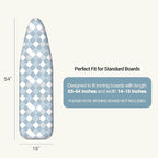 Ironing Board Cover and Pad 15"x54" Extra Thick Natural Cotton, Scorch and - Image 2