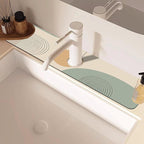 Abstract Minimalistic Geometric Kitchen Sink Splash Guard Mat Absorbent Fast - Image 2