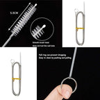 2 Pack 60 Inch Long Flexible Tube Cleaning Brush, Stainless Steel and Nylon - Image 2