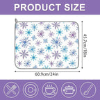 Whaline Winter Snowflake Dish Drying Mat 18 x 24 Inch Extra Large Christmas - Image 2
