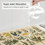 Floral Microfiber Dish Drying Mat XL - Image 5