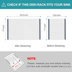 BBXTYLY Extra Large Expandable Roll Up Dish Drying Rack, Over The Sink Drying - Image 2