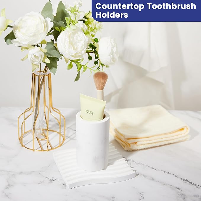 Diatomite Toothbrush Holders for Bathrooms, Electric Tooth Brush and Toothpaste - Image 4