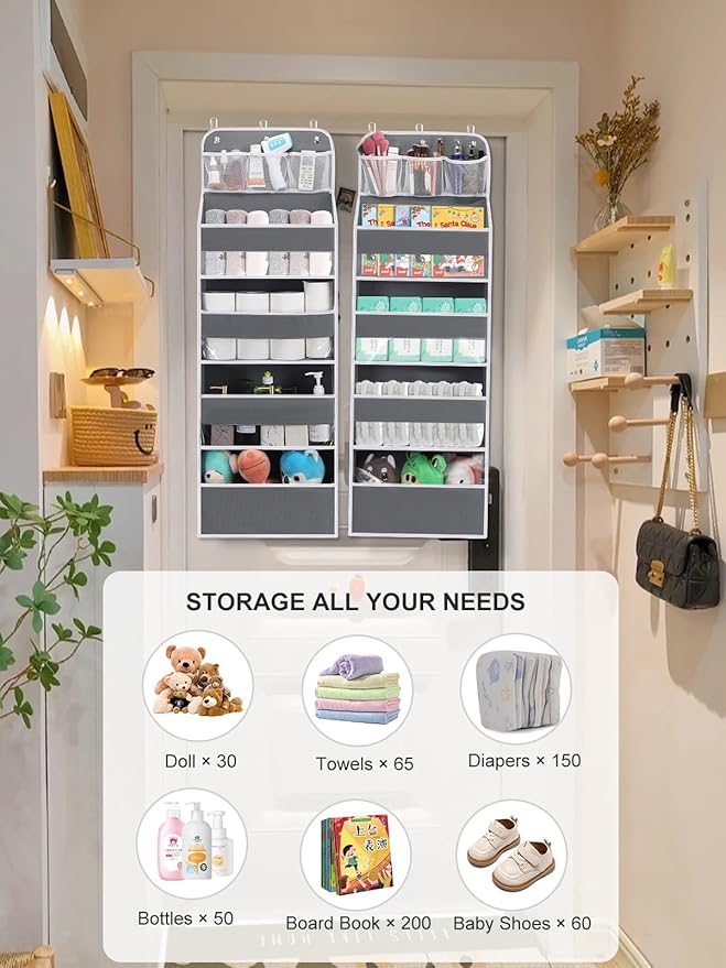 2 Pack Over the Door Organizer - Image 5