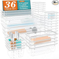 36 PCS Drawer Organizer Set, 4 Sizes Tool Storage Trays, Stationeries by Unknown