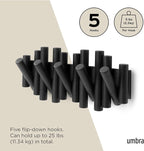 Umbra Picket Wall-Mounted Coat Rack Rail Hook - Image 5