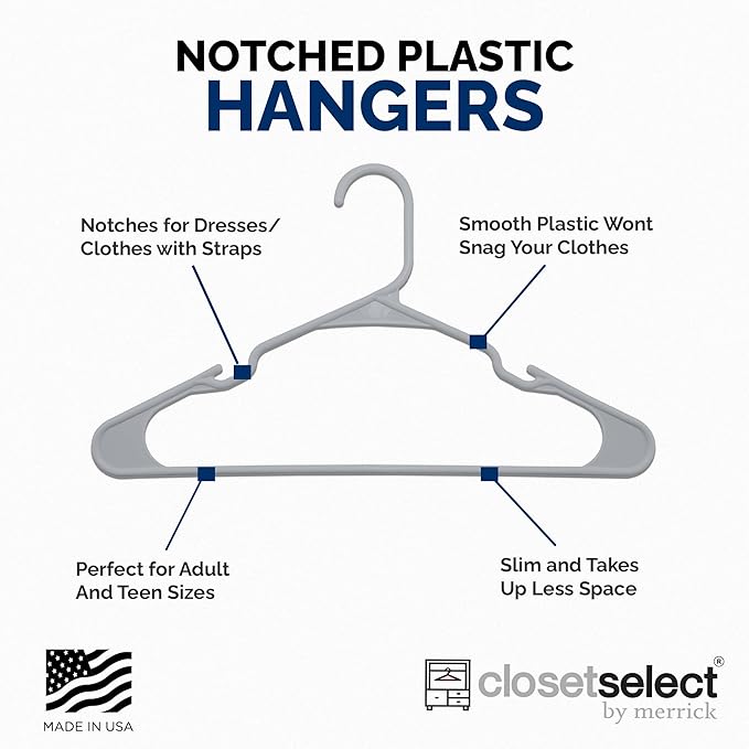 Plastic Hangers 50 Pack - Image 4
