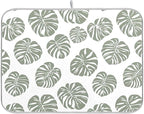 Green Palm Monstera Leaves Dish Drying Mat by BOENLE-WELCOMEYOURCOMING