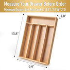 Silverware Organizer Kitchen Drawer Organizer Utensil Organizer Bamboo - Image 2