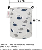 QUEENLALA Large Storage Basket, Laundry Hamper/Bathroom/Home Decor/Collapsible - Image 2