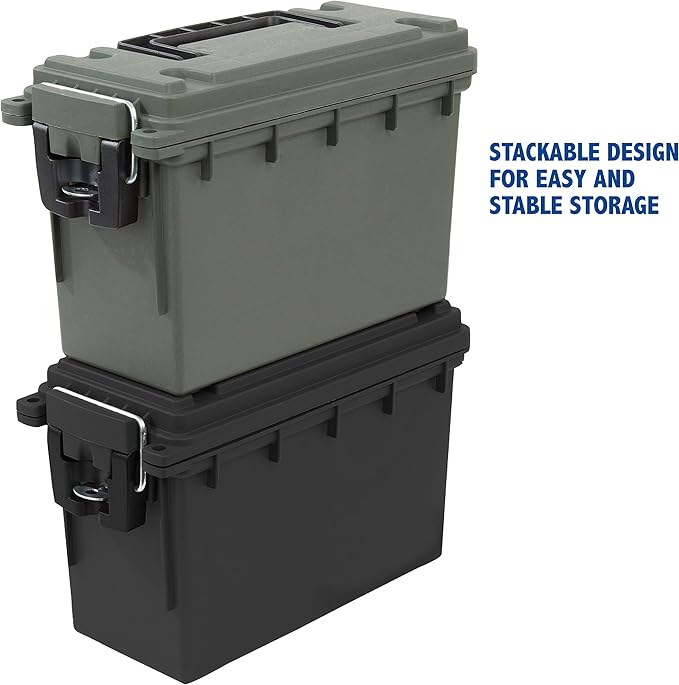 Sheffield Ammo Storage Box, .30 Cal Stackable | Water and Dust Resistant | - Image 6