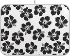 Tropical Hawaiian Hibiscus Flowers Dish Drying Mat by BOENLE-WELCOMEYOURCOMING